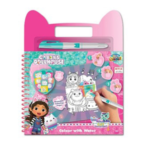 LIBRO DE DIBUJO MÁGICO CANENCO PINTA CON AGUA GABBY'S DOLLHOUSE                                     