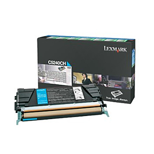 LEXMARK TONER C-524/532/534 RETORNABLE ALTO RENDIMIENTO CIAN
