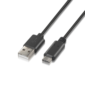 CABLE USB 2.0 3A USB-C/M-A/M 1.0M
