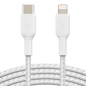 BRAIDED C-LTG 2M  WHT