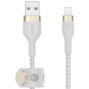 USB-A TO LTG_BRAID SILIC 2M WHITE
