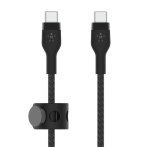 USB-C USB-C 2.0_BRAID SILIC 2M BK