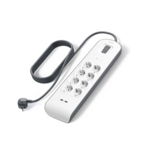 REGLETA 8 ENCHUFES Y 2 USB (2 4 A)