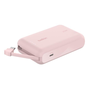 BATERIA EXTERNA 10K CON CABLE ROSA