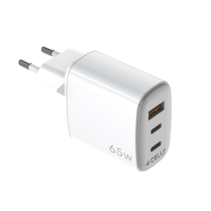 CARGADOR GAN 1USB 2USBC 65W WH