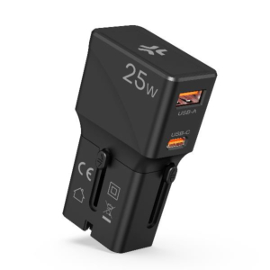 25W MULTIPLUG 1 USB-A 1 USB-C SLIM