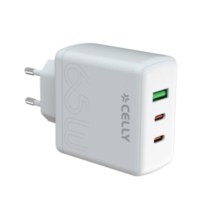 CARGA RED 2USBC Y USB 65W GAN WH