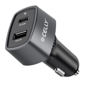 CARGADOR COCHE USB-C A USB-A 65W