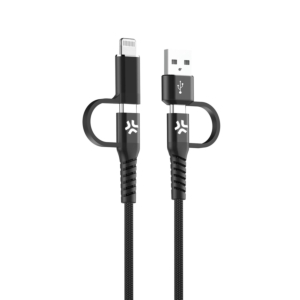 CABLE 4X1 USBC-USBC+USBA-LIGHT 60W