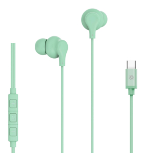 AURICULARES CABLE USB-C VERDE