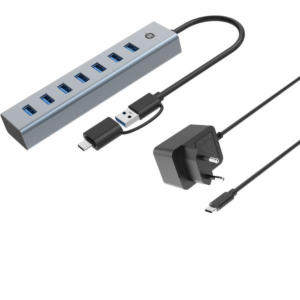 7-PORT USB 3.0 HUB + POWER ADAPTER