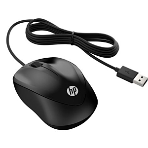 RATÓN HP 1000 CABLE USB NEGRO                                                                       