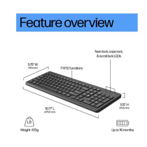 HP 225 WIRELESS KEYBOARD