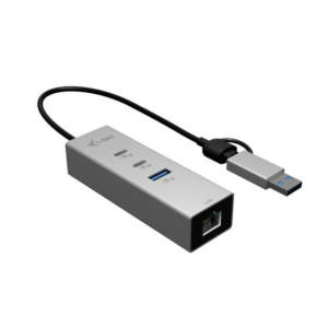 USBC/USBA HUB METAL CON 3USB +GLAN