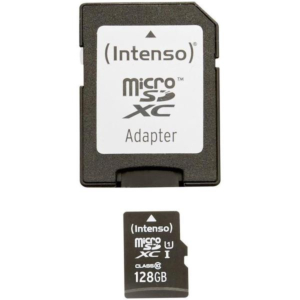 128GB MICROSD UHS-I CLASS 10 + ADP
