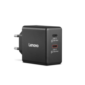 DUAL USB-C 65W GAN CHARGER BLACK EU