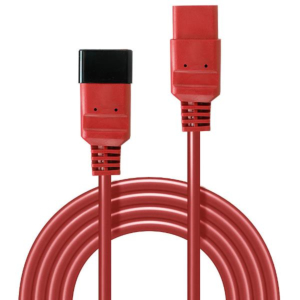 1M IEC C19 TO C20 EXTENSION, RED