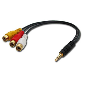 AUDIOVIDEO ADAPTER 3,5-3XRCA