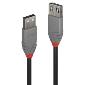 2M USB 2.0 A EXTE CABLE,ANTHRA LINE