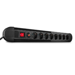 MAINS 8 WAY GANG SOCKET, WITH SWITC