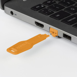 RJ45 PORT BLOCKER KEY, ORANGE