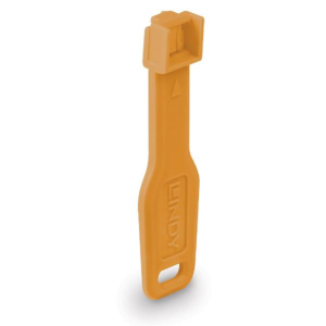 RJ45 PORT LOCKS ORANGE, 10X + 1 KEY