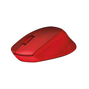 RATON INAL M330 SILENCIOSO ROJO