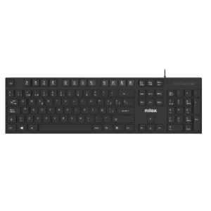 TECLADO CON CABLE, NEGRO, ESPAÑOL