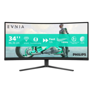 34 EVNIA VA WQHD 180HZ 2HDMI DP CUR