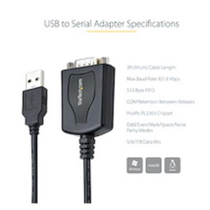 CABLE USB A SERIE - WIN/MAC