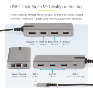 ADAPTADOR USB-C DE 3 MONITORES