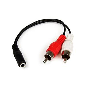 CABLE 15CM MINIJACK H A RCA M