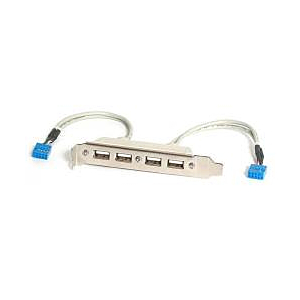 CABEZAL BRACKET 4 PUERTOS USB 2.0