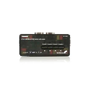 KIT KVM 4 PUERTOS VGA AUDIO