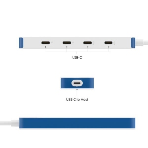 FLEX 4 PORT USB-C HUB (BLUE)