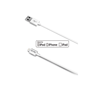 CABLE USBA-LIGHTNING 2M WH 12W