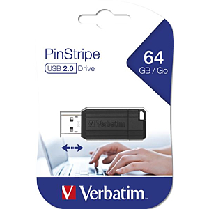64GB USB STORENGO PINSTRIPE NEGRO