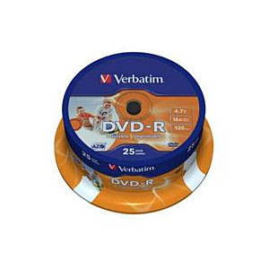 DVD-R 4.7 16X LATA 25 IMPRIMIBLE