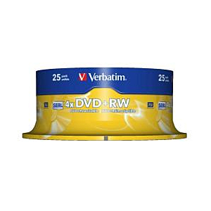 DVD RW 4.7 4X LATA 25 VERBATIM